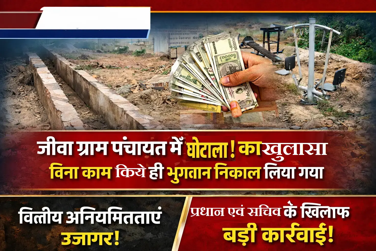 मिठवल ब्लॉक की ग्राम पंचायत जीवा में वित्तीय अनियमितताओं का मामला उजागर, जांच के बाद कार्रवाई के आदेश